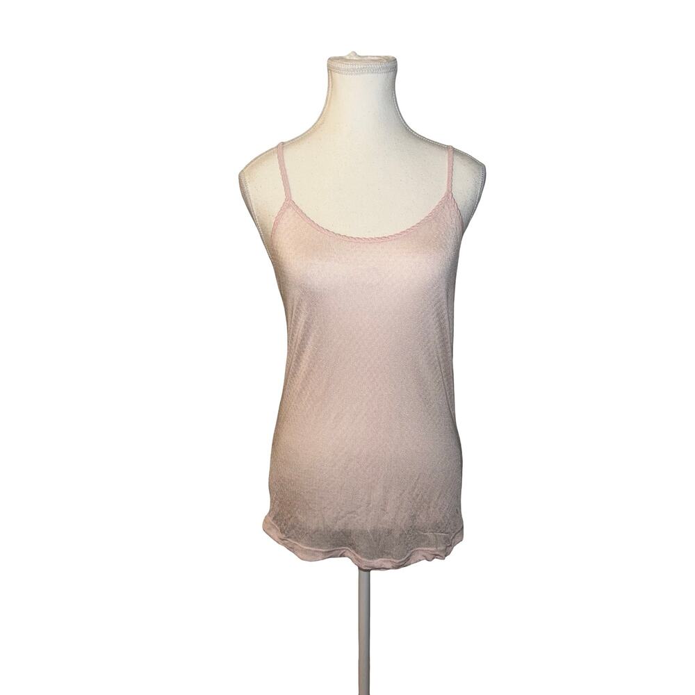 Sport Silks Vintage 100% Pure Silk Cami Tank — 80s Blush Quiet Luxury